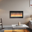 Livingandhome Linear Electric Fireplace Recessed