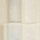 Andorra Cream Textured Header Sheer Voile Panels - Pair