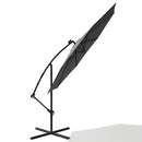 Livingandhome Outdoor 32 LED Lighted Patio Umbrella With Crank Lift System