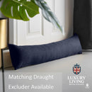 Velvet Chenille Thermal Fleece Lined Single Pencil Pleat Taped Top Door Curtain