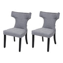 Livingandhome Set of 2 Upholstered Dining Chairs