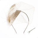 Beige Vintage Fashion Fascinator