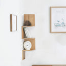 Cottonfy UK Wooden Floating Corner Shelf