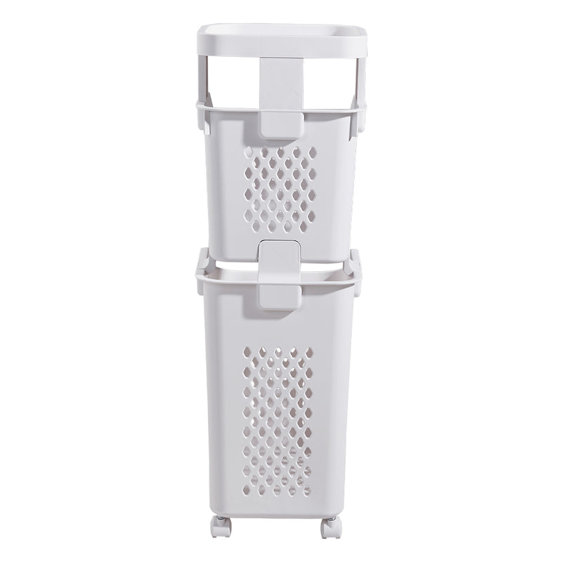 Lifeideas Freestanding 2 Tier Laundry Sorter with Casters