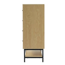 Livingandhome Rustic Wooden Multi-Drawer Storage Cabinet