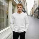Long-Sleeved Crew Neck T-Shirt White