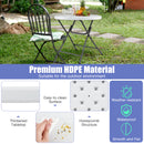 81 CM Round Folding Plastic Table with Thickened HDPE Tabletop