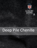 Chenille Blackout Taped Curtains Black