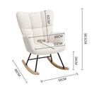 Cottonfy UK Tufted Upholstered Rocking Chair