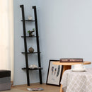 Cottonfy UK Slim Wooden Ladder Wall Shelf