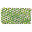 Silver & Stone Expanding Willow Leaf Trellis with Artificial Leaves 2m x 1m