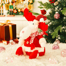 Livingandhome Cute Xmas Reindeer Plush Stuffed Christmas Toy for Children