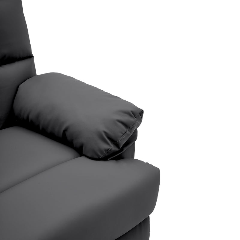 Livingandhome Faux Leather Upholstered Recliner Armchair