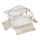 Lifeideas Transparent Folding Storage Box with Wheels