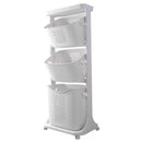 Lifeideas 3-Tier Rolling Laundry Basket