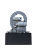 Breeins Tabletop Waterfall Fountain with LED Lighting,