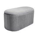 Livingandhome Modern Pleated Storage Stools