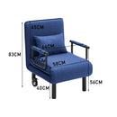 3-in-1 Lounge And Sofa Bed With Pillow