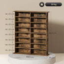 HOMCOM CD Storage Unit DVD Tower Blu-ray Storage Shelf for Office, Brown