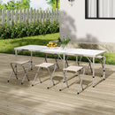 Breeins Folding Picnic Table Set with 6 Stools
