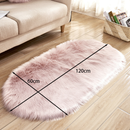 Lifeideas Oval Super Soft Shaggy Area Rug Pink