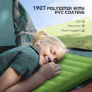 Outsunny Portable Inflatable Camping Bed with Double Mattress Green
