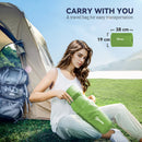 Outsunny Portable Inflatable Camping Bed with Double Mattress Green