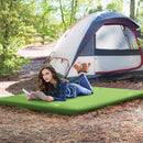Outsunny Portable Inflatable Camping Bed with Double Mattress Green