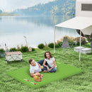 Outsunny Portable Inflatable Camping Bed with Double Mattress Green