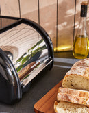 Morphy Richards Equip Compact Roll Front Bread Bin - Black