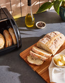 Morphy Richards Equip Compact Roll Front Bread Bin - Black