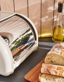 Morphy Richards Equip Compact Roll Front Bread Bin - Cream