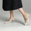 Elegant Slingback Kitten Heels