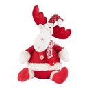 Livingandhome Cute Xmas Reindeer Plush Stuffed Christmas Toy for Children