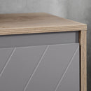 MDF Under-Sink Bathroom Cabinet Shelves Grey
