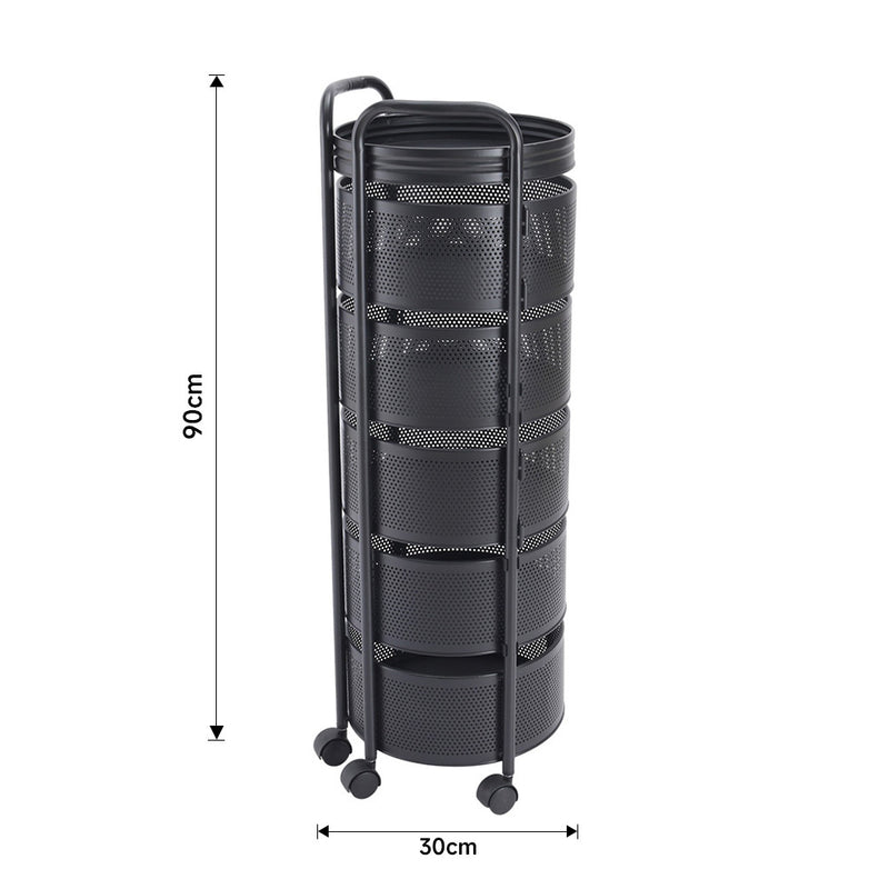 Lifeideas 2-Tier Round Rotating Kitchen Rack