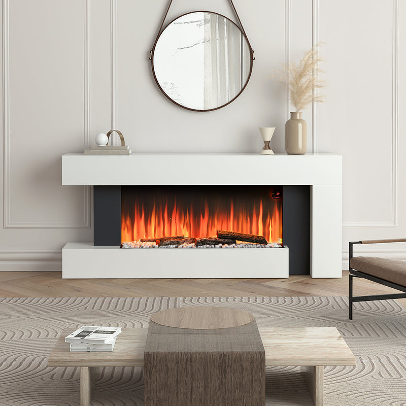 Freestanding Electric Fireplace Mantel