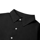 Cotton Short-sleeve Shirt - Black