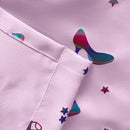 Enhanced Living Charm Room Darkening Thermal Pink Metallic Print Kid's Eyelet Curtains - Pink