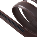 Modishion Adjustable Leather Ratchet Belt With Automatic Buckle