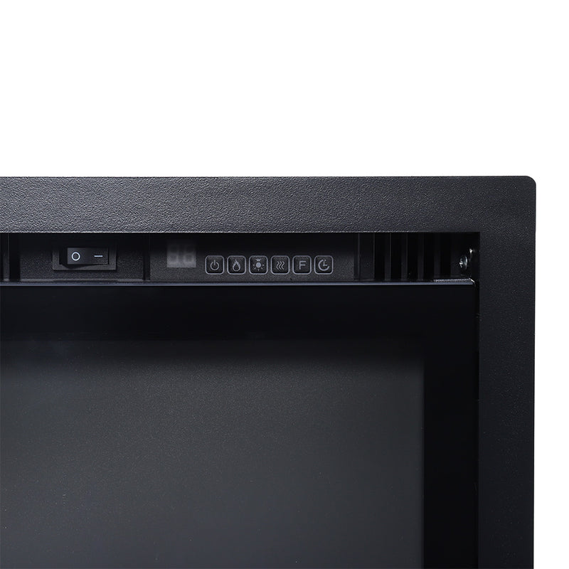 Electric Fireplace with Remote 12 Flame Colours 1500W