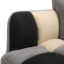 Livingandhome Tufted Linen Upholstered Rocking Chair