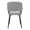 Livingandhome Pair of Modern Linen Dining Chairs