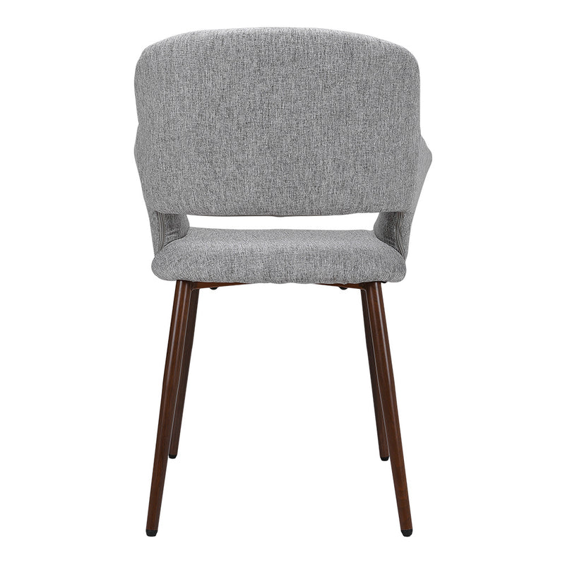 Livingandhome Pair of Modern Linen Dining Chairs