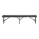 Breeins Set of 2 Rattan Plastic Outdoor Folding Bench
