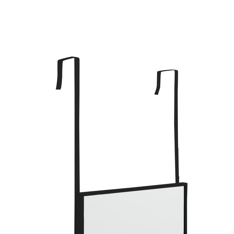 Livingandhome Metal Frame Over the Door Full Length Mirror