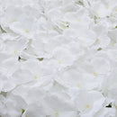 Lifeideas Handcrafted White Silk Hydrangea Flower Panel