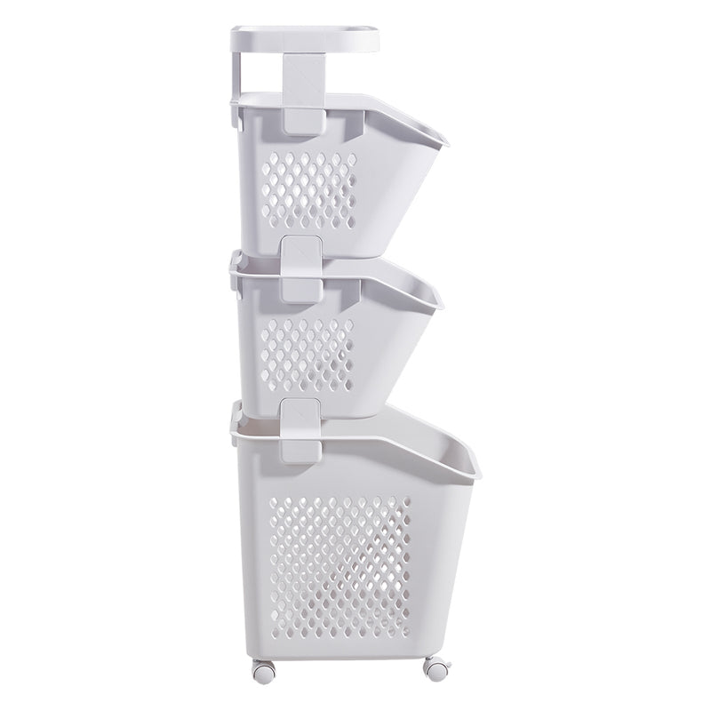 Lifeideas Compact 3 Tier Storage Unit for Laundry