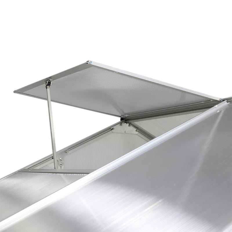 Breeins Aluminium Hobby Greenhouse with Base and Window Opening
