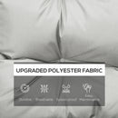 Outsunny Garden Back Chair Cushion Patio Seat Cushion Pad Outdoor & Indoor Use - Light Grey